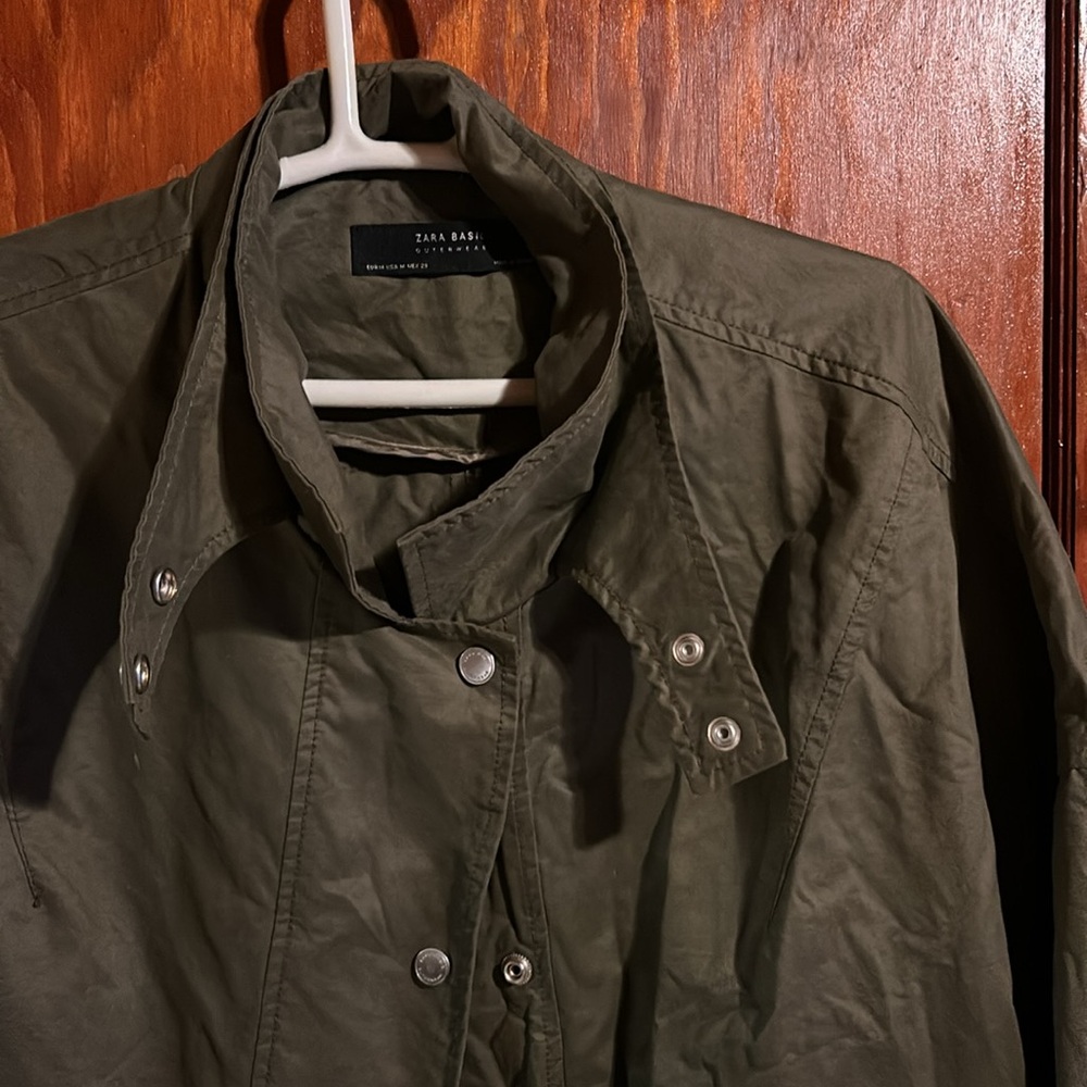 Zara army green coat - Picture 2 of 5